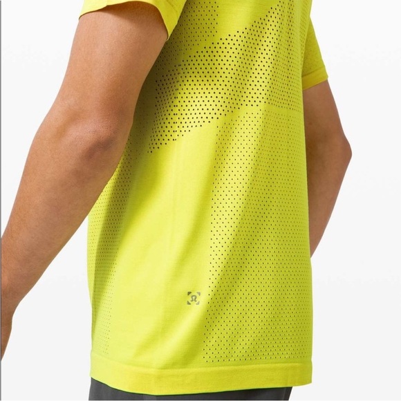 Lululemon Athletica Yellow Mesh Tee - Picture 3 of 7
